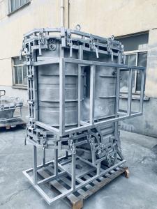 China 1500L Water Tank Casting 8-12mm Roto Mold Tooling With Steel Frame Works factory