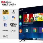 JCVISION LED LCD Full Flat Screen TV 55 Inch Smart 4k TV OEM Android WIFI