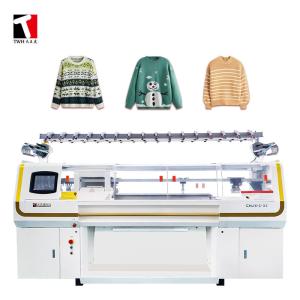 China 16 Yarn Feeder Automatic Flat Knitting Machine Three System for Sweater factory