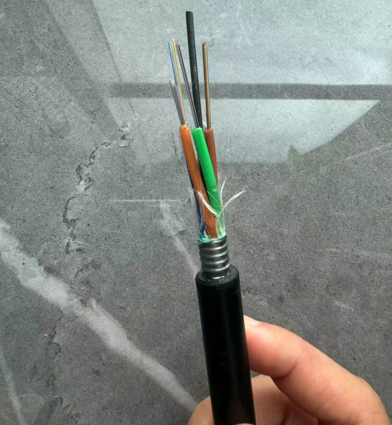 48 Core GYTS G652D Single Mode Outdoor Armoured Fiber Optic Cable