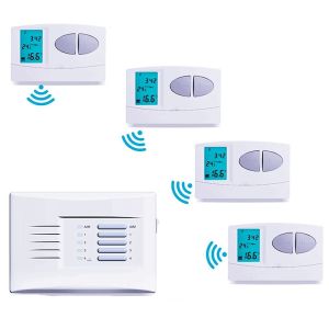 Riseem 7 Day Programmable Temperature Control Heating Room Thermostat with