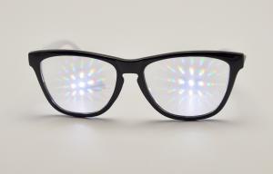 China Plastic 3D Fireworks Glasses Customized Diffraction , rainbow glasses factory