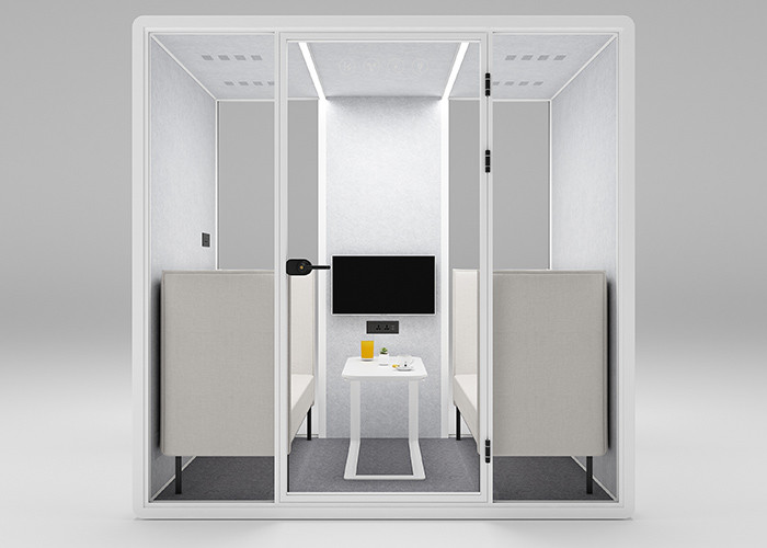 Council Chamber For 4 Person Soundproof Cabin Privacy Meeting Room Silent Office Pods