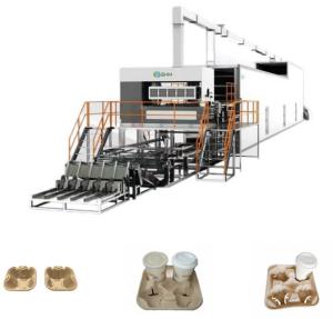 China Moulded Pulp Coffee Cup Tray Machine Fully Automatic factory