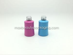 China thick tough powder coating gel bottle high quality nail polish packaging uv color coating finish environment friendly factory