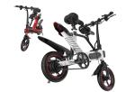 Economical Folding Electric Bicycle Lightweight 2 Wheels 12 " Different Color