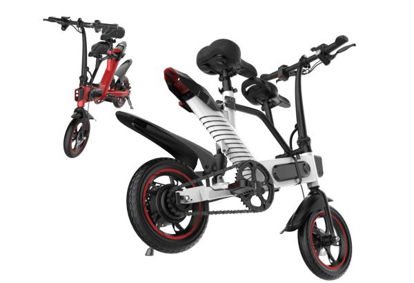 Economical Folding Electric Bicycle Lightweight 2 Wheels 12 " Different Color