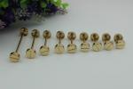 Custom metal accessories light gold various size handbag rivets and bottom nails
