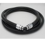 3 / 4" Black Fuel Pump Dispensing flexible rubber hose , 30 Bar Fuel Dispenser