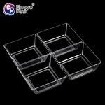 Shantou supplier plastic 4 compartment disposable food tray for sale