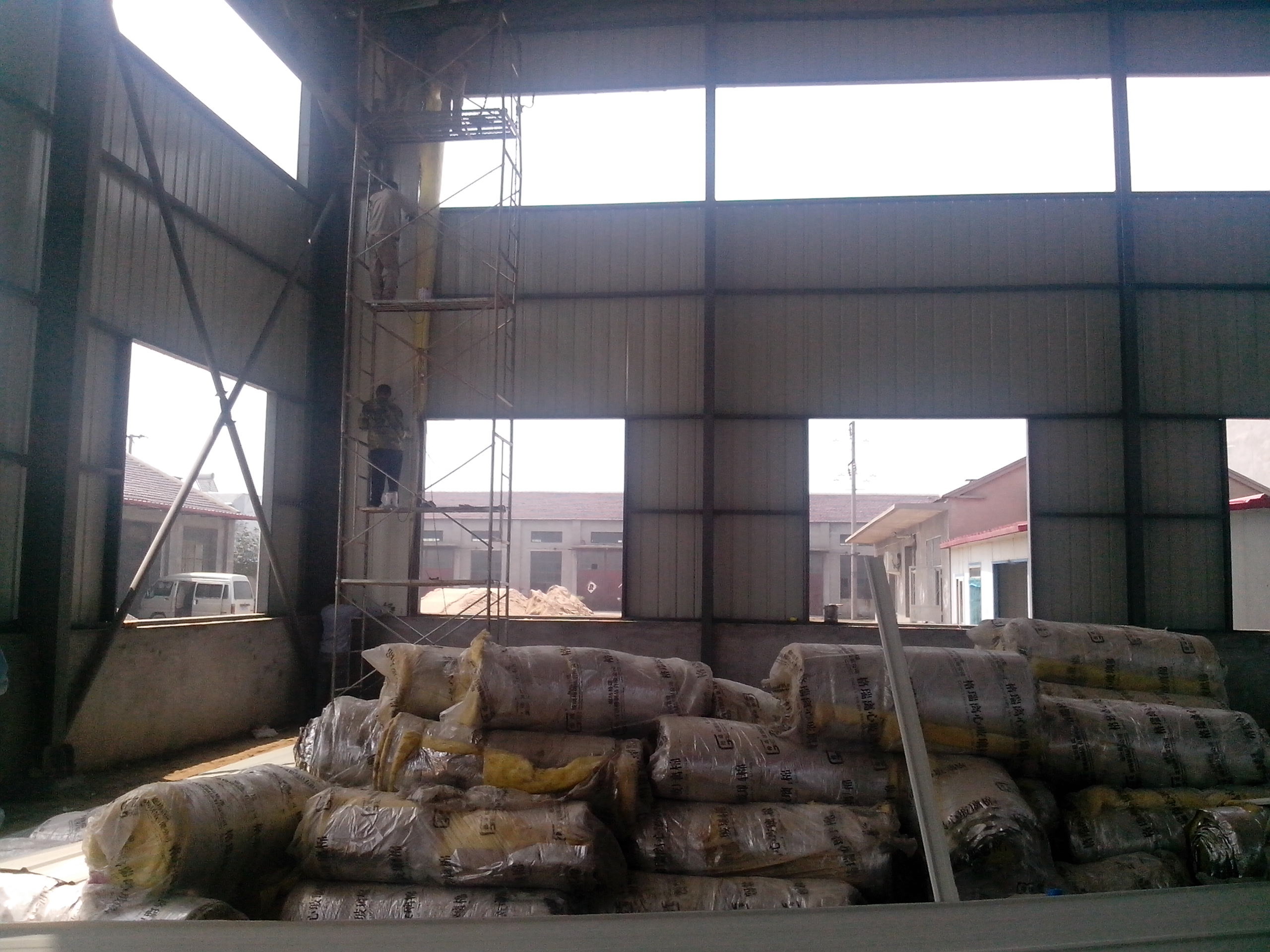 Colored Q345b Prefabricated Steel Warehouse