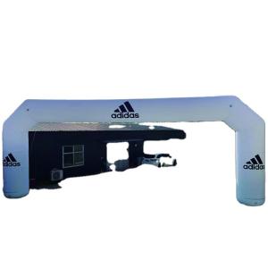 China Giant Rainbow Inflatable Finish Arch For Marathon With Balloon factory