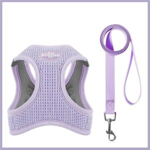 China Reflective Strips Pet Harness Vest Waffle Fabric For Small And Cats factory