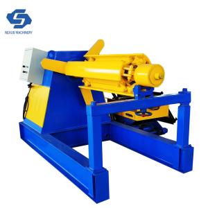 China 5 Tons Hydraulic Decoiler with Heading Support/Metal Coils Distributor factory