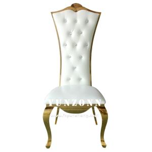 China Stainless Steel 201 Wedding Banquet Chair With Assembly 4 Legs factory
