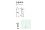 Shop glass and wood Door pull and Push glass door handle SS201 SS304