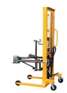 China 1.6m Lifting Height Forklift Drum Lifter Gripper Type factory