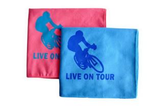 China 80x130cm screen print double faced fleece microfiber towels for cleaning cars factory
