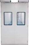 Stainless Steel Pharmaceutical Clean Room Door Sliding 1500mm Width 2100mm