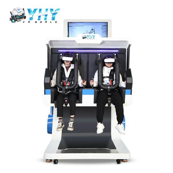 220V Amusement Park Immersive 9D Rotating VR 360 Simulator With 2 Players