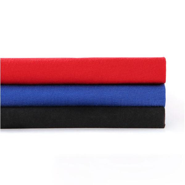 95%Cotton 5%Spandex 32S Soft Thickened Single Jersey Knitted Fabric for T-Shirt School Uniform
