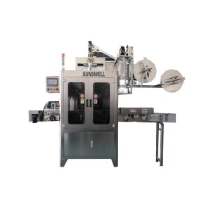 China Electric Bottle Labeling Machine / Shrinking Labeling Machine For Beverage factory