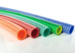 Plastic Yellow Garden Hose , Green PVC Hose For Conveying Water Air Oil