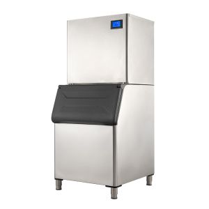 China Commercial Ice Machine Maker with Fast Cooling and 200kg Ice Storage Refrigerant R404A factory
