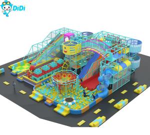 China TUV Certified Jungle Theme Indoor Playground Equipment With Slide Eco Friendly factory