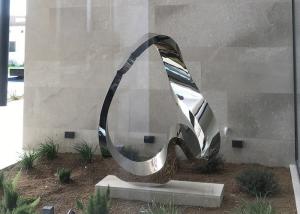 China Contemporary Modern Garden Art Stainless Steel Sculpture Abstract factory