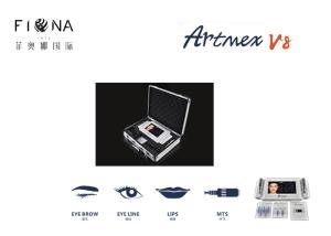 China Professional Portable Two Handles Permanent Makeup Machine Digital Tattoo Machine V8 Cosmetic factory