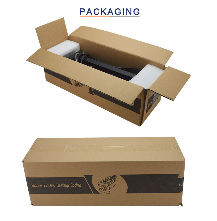 New style conference automatic flip up desktop socket box with wireless charging