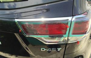 China Custom Car Headlight Covers , TOYOTA Highlander 2014 Kluger Tail Lamp Chrome Rim factory