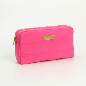 China Custom Womens Travel Pink Toiletry Bags With Branded Logo Make Up Organizer factory