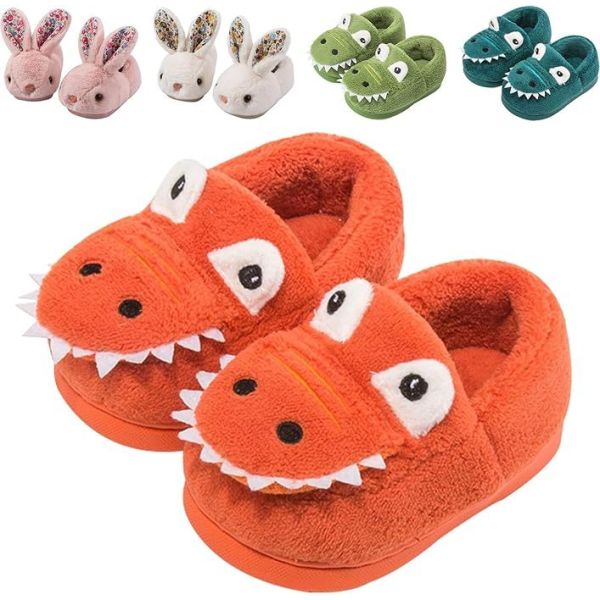 Animal Shape Kids Indoor Slippers , Childrens Warm Slippers Custom Colors And Sizes
