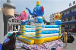 Commercial Inflatable Bouncer Animal Elephant Space Moonwalk For Home /