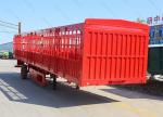 60 Tons 3/4 Axle Truck Trailer Fence Cargo Trailer With And Jost E100 Landing