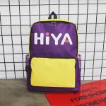 new Oxford cloth color contrast backpack fashion sports letters printed men's