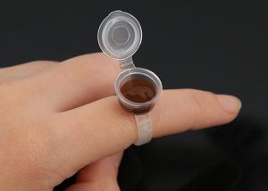 China Semi Permanent Pigment Eco Transparent Tattoo Ink Ring Cup With Cap factory