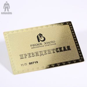 Innovative Brass Personal Metallic Gold Business Cards Different Pattern Option