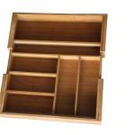 Eco-friendly Bamboo Expandable Drawer Divider Cutlery Tray
