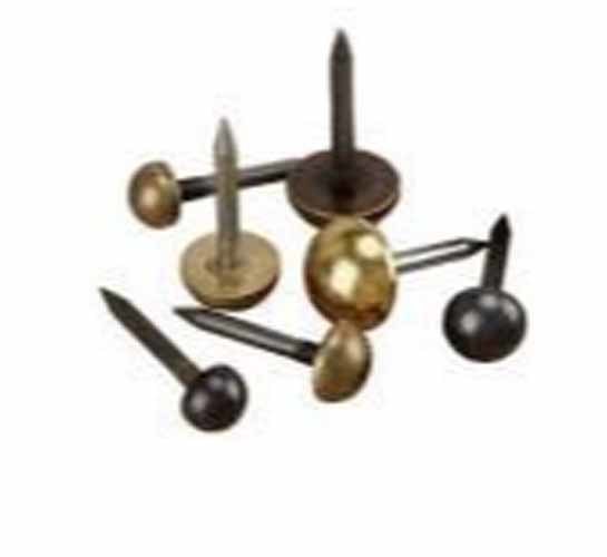 Brass Decorative Furniture Sofa Nails With Cap Head And Smooth Shank Standard