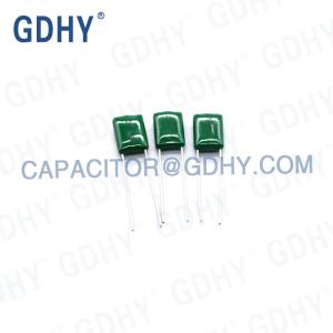 China GDHY 0.001uF P3.5mm Polyester Film Capacitor factory