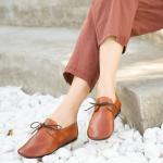 S392 Leather Shoes Handmade Toe Layer Cowhide High Quality Women'S Shoes Custom