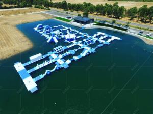 China Customizable Inflatable Lake Water Park With PVC Material factory