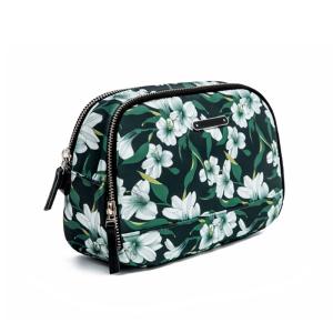 China Custom Personalized Green Polyester Women Toiletry Pouch factory