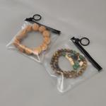 Transparent Plastic Jewelry Zipper Bags Anti Static Dustproof