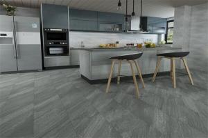 China 1/8 Inch Click Spc Vinyl Flooring Virgin Damp Proof Marble Look factory