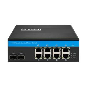China 3 Years Warranty Industrial Unmanaged POE Switch 2 Fiber SFP To 8 UTP Port factory