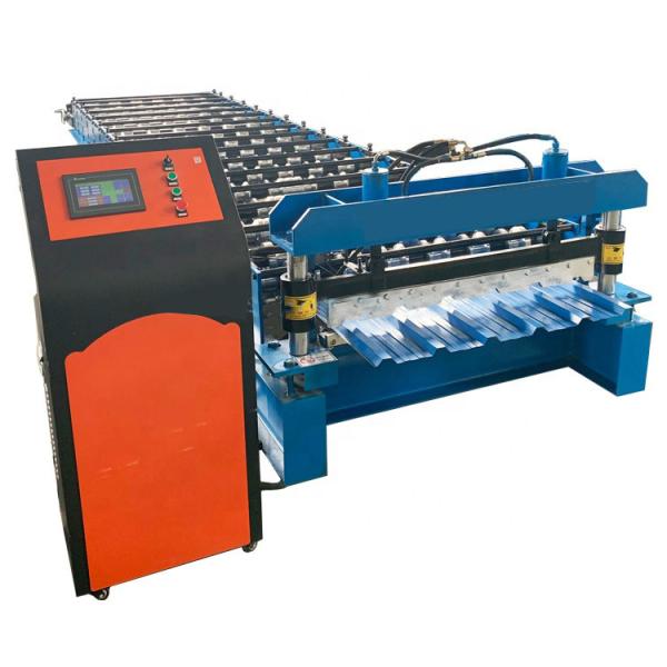 6 Waves Roof Roll Forming Machine Trapezoidal Profile Metal Making Ibr